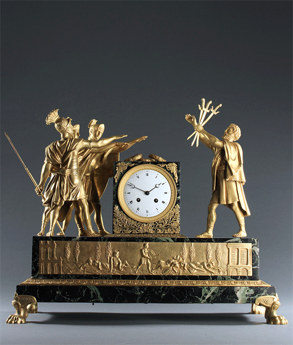 Picture of Rare French Empire Oath of the Horatii Mantel Clock