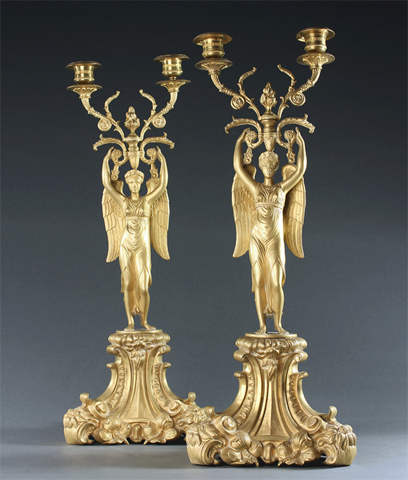 Picture of Empire Gilt Bronze Candelabra