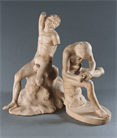 Picture of Grand Tour Terracotta Models of Spinario and the Sleeping Faun from the Chiurazzi Foundry