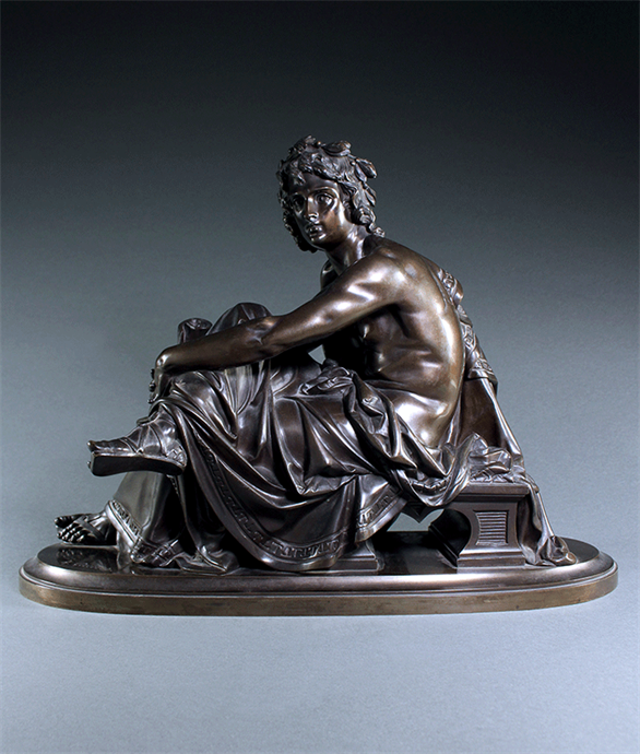 Picture of Large Bronze of Virgil by Carrier-Belleuse