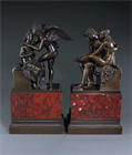 Picture of CA0389 Rare Pair of French Empire patinated bronze statues