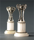 Picture of CA0927 French Athenienne Silver Gilt Candlesticks attributed to Henry Dasson