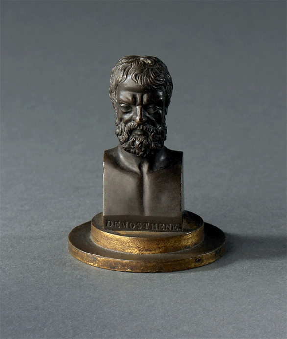 Picture of Small Grand Tour Bronze Bust of Demosthenes