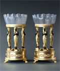 Picture of CA0338 Rare Pair of Empire style Retour d'Egypte centrepieces