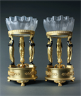 Picture of CA0338 Rare Pair of Empire style Retour d'Egypte centrepieces