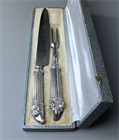 Picture of CA0594 Fine early 19th century silver carving set in the manner of Thomas Hope