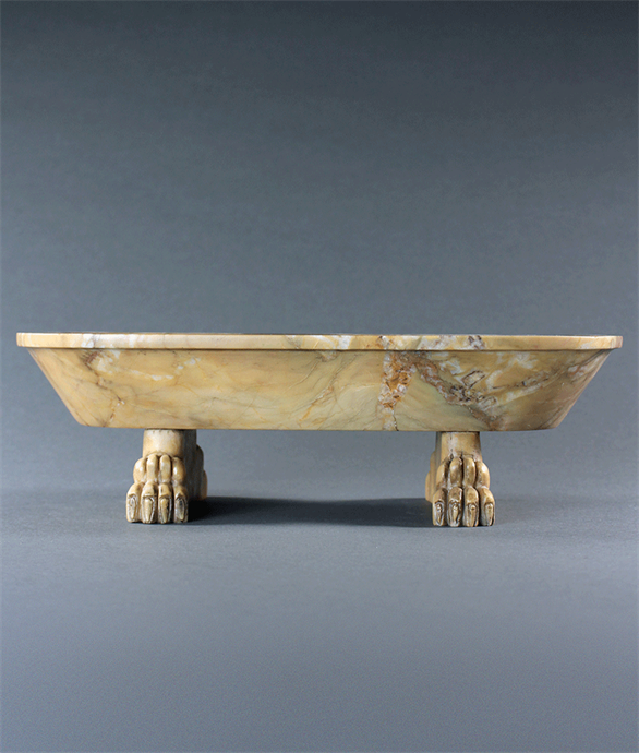 Picture of Rare Grand Tour Siena Marble Roman bath desk tidy