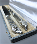 Picture of CA0594 Fine early 19th century silver carving set in the manner of Thomas Hope