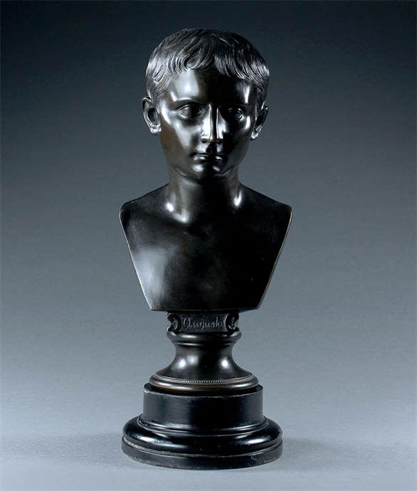 Picture of Grand Tour bonze bust of a young Augustus