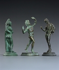 Picture of Grand Tour Collection of verdigris bronze Neapolitan figures