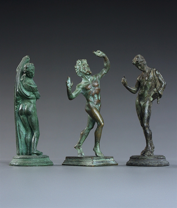 Picture of Grand Tour Collection of verdigris bronze Neapolitan figures