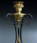 Picture of CA0367 Fine Pair of Russian Athenienne Style Triform Candlesticks