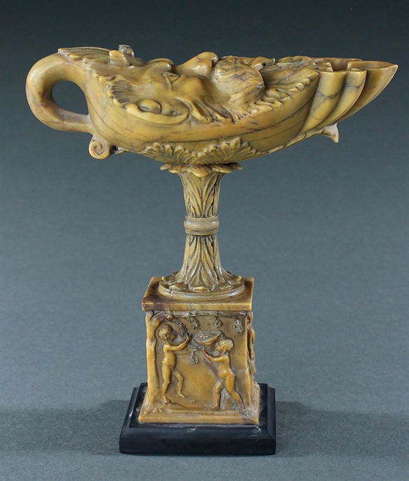 Picture of Grand Tour Gallio Antico Satyr's Head Oil Lamp