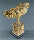 Picture of Grand Tour Gallio Antico Satyr's Head Oil Lamp