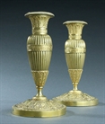 Picture of Pair of French Empire candlesticks