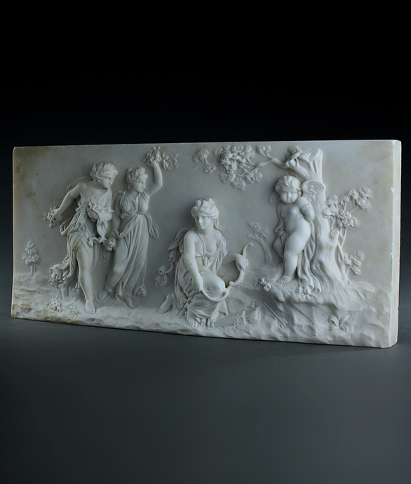 Picture of Fine George III Marble Relief Panel after Angelica Kauffmann 