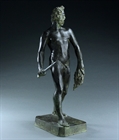 Picture of Italian Grand Tour bronze of the Executioner after Massimiliano Soldani Benzi