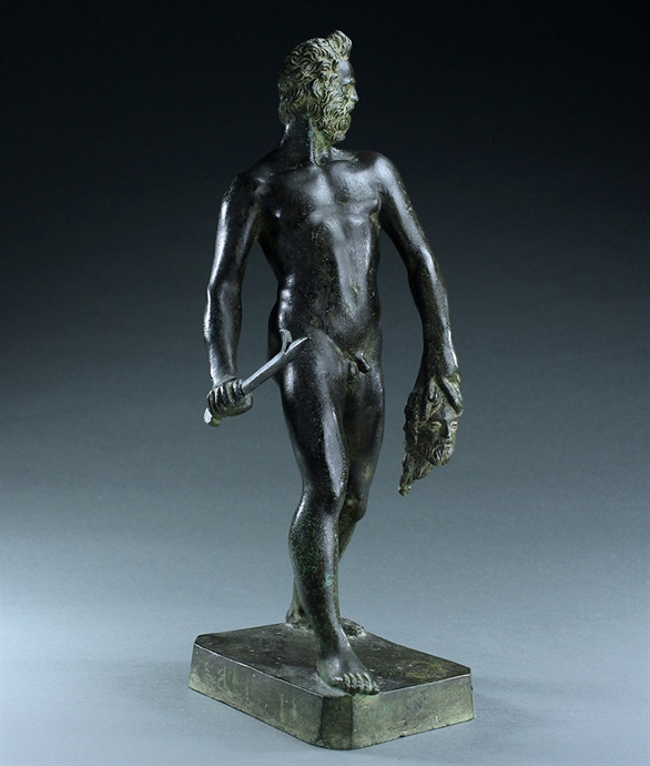 Picture of Italian Grand Tour bronze of the Executioner after Massimiliano Soldani Benzi