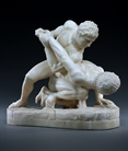 Picture of Large Grand Tour alabaster model of the Pancrastinae or Wrestlers 