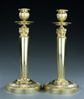 Picture of CA0381 French Empire caryatid bronze candlesticks in the manner of Galle