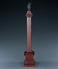 Picture of CA0363 Grand Tour Column of Marcus Aurelius in Marmo Rosso marble