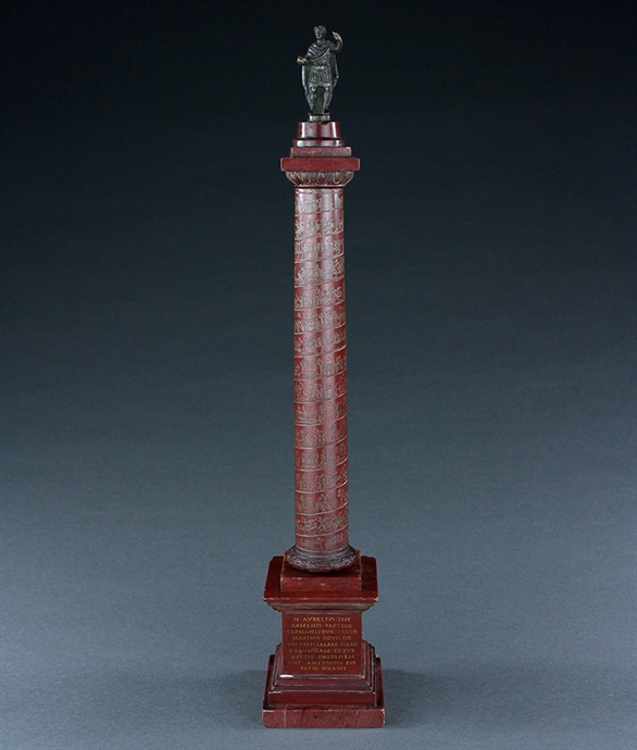 Picture of Grand Tour Column of Marcus Aurelius in Marmo Rosso marble