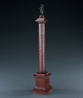 Picture of CA0363 Grand Tour Column of Marcus Aurelius in Marmo Rosso marble