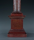 Picture of Grand Tour Column of Marcus Aurelius in Marmo Rosso marble
