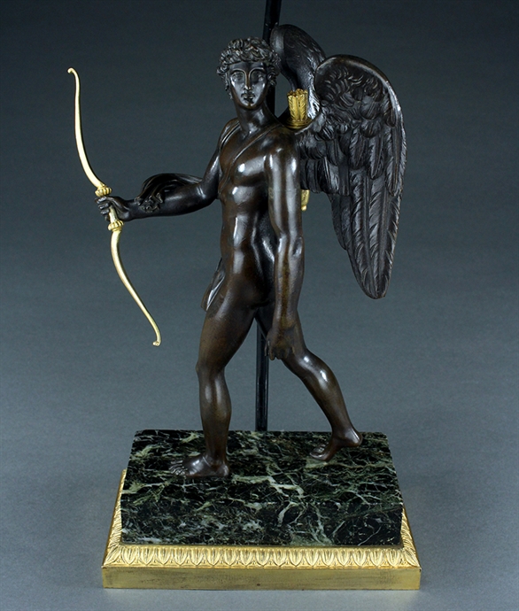 Picture of Early 19th century French bronze Lamp of Eros