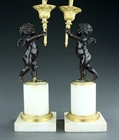 Picture of CA0369 Decorative pair of 19thC Louis XVI style candelabra