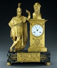 Picture of Fine French Empire clock of Alcibiades with the bust of Socrates 