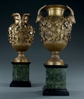 Picture of Very Rare Pair of Grand Tour Classically inspired urns by Boschetti