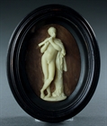 Picture of Rare pair 18thC Wax plaques of Antinous and the Satyr Marsyas attributed to Lochée