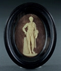 Picture of Rare pair 18thC Wax plaques of Antinous and the Satyr Marsyas attributed to Lochée