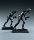 Picture of CA0376 Pair of Grand Tour Neapolitan bronze Runners