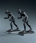 Picture of CA0376 Pair of Grand Tour Neapolitan bronze Runners