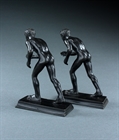 Picture of CA0376 Pair of Grand Tour Neapolitan bronze Runners