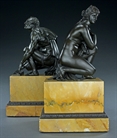 Picture of CA0368 Fine early 19th century pair of Venus and Arrotino bronzes