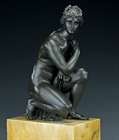 Picture of CA0368 Fine early 19th century pair of Venus and Arrotino bronzes