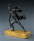 Picture of CA0384 Grand Tour pair of patinated bronze classical warriors after David