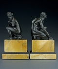 Picture of CA0368 Fine early 19th century pair of Venus and Arrotino bronzes