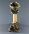 Picture of CA0364 Pair of early 19th century bronze and marble candlesticks