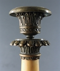 Picture of CA0364 Pair of early 19th century bronze and marble candlesticks