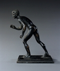 Picture of CA0365 Trio of small Grand Tour patinated bronze figures