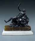 Picture of CA0362 Grand Tour Drunken Satyr on alabaster base