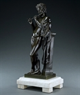 Picture of CA0356 Large Grand Tour bronze of Marsyas, The Satyr Playing the Flute