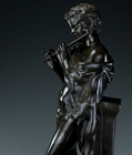 Picture of CA0356 Large Grand Tour bronze of Marsyas, The Satyr Playing the Flute