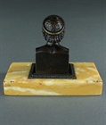 Picture of CA0360 Grand Tour bronze bust of Aesculapis on Sienna Marble base