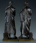 Picture of CA0346 Grand Tour bronze statues of Sophocles and Demosthenes