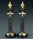 Picture of CA0342 Rare pair of English Regency Thomas Hope athenienne candlesticks